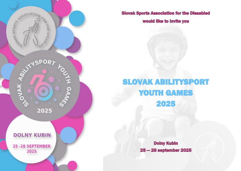 Slovak Abilitysport Youth Games 2025: al via dal 25 al 28 settembre