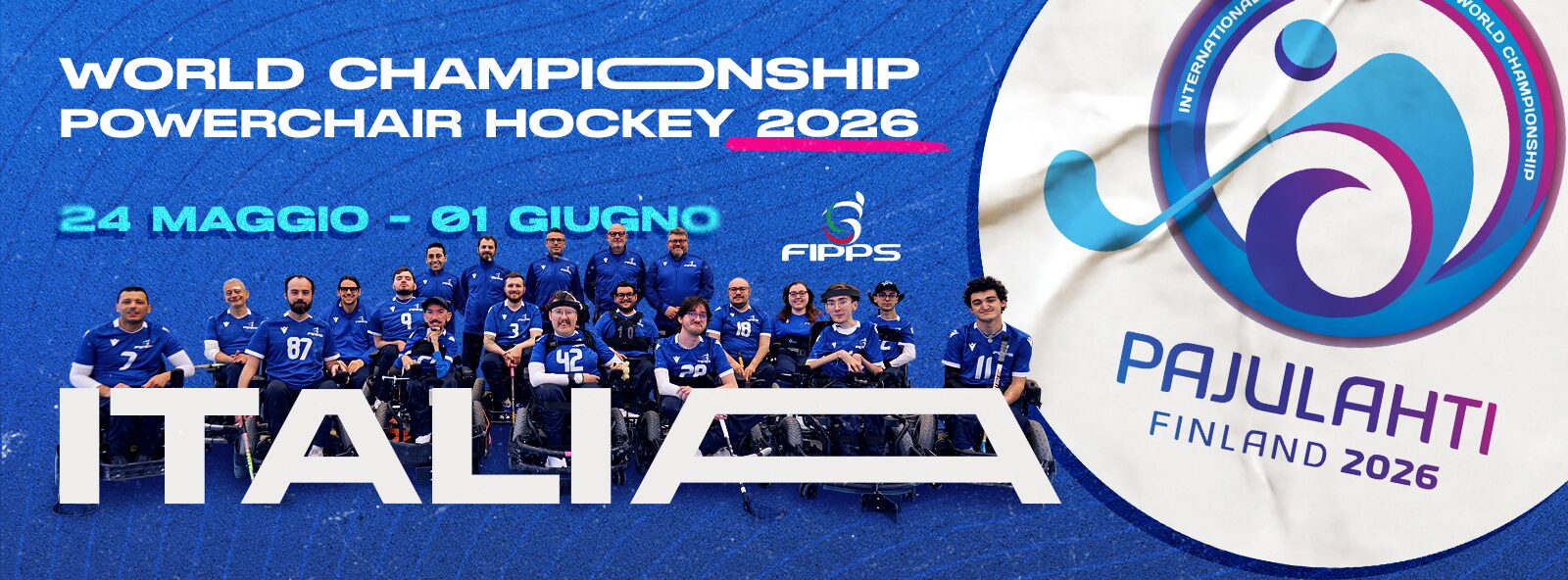 POWERCHAIR HOCKEY: AL VIA IL CAMPIONATO DEL MONDO IPCH 2026, L&rsquo;ITALIA TRA LE DIECI NAZIONI IN GARA