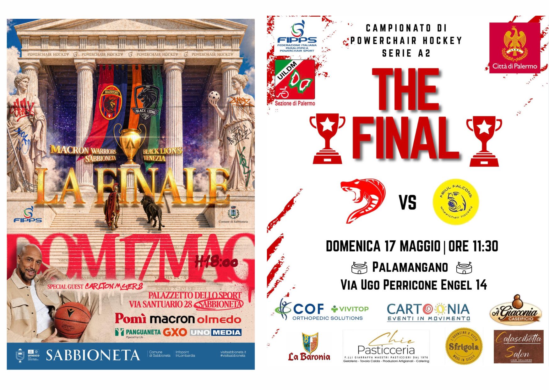 Domenica 17 maggio: il Powerchair Hockey italiano vive la sua giornata pi&ugrave; attesa. E gli Azzurri guardano gi&agrave; al Mondiale in Finlandia